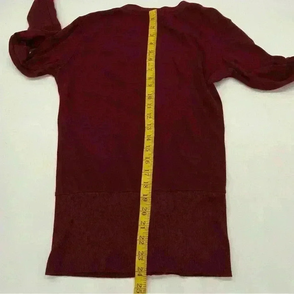 Color Story Women’s Cardigan Burgundy Size Medium - Picture 9 of 11